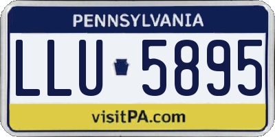 PA license plate LLU5895