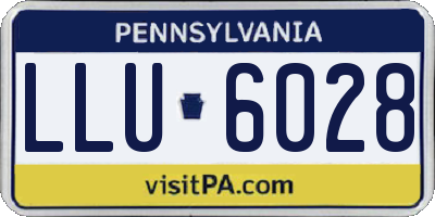 PA license plate LLU6028