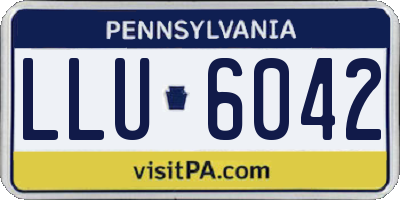 PA license plate LLU6042