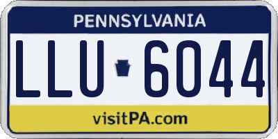 PA license plate LLU6044