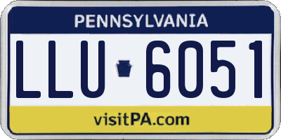 PA license plate LLU6051
