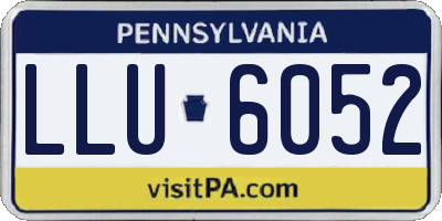 PA license plate LLU6052