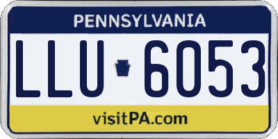 PA license plate LLU6053