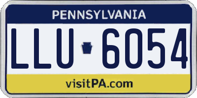 PA license plate LLU6054