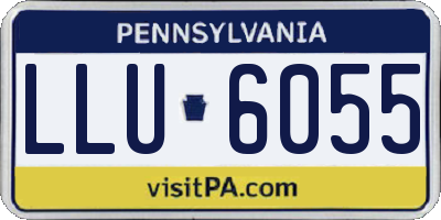 PA license plate LLU6055