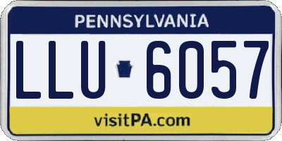 PA license plate LLU6057