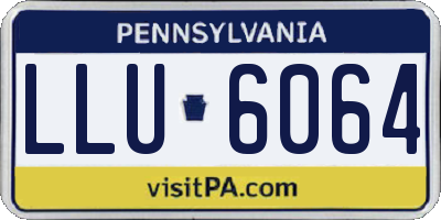 PA license plate LLU6064