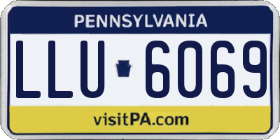PA license plate LLU6069