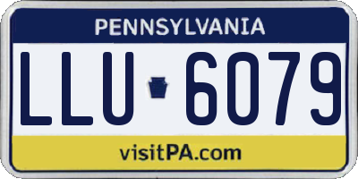 PA license plate LLU6079