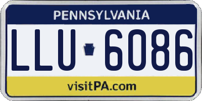 PA license plate LLU6086