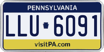 PA license plate LLU6091
