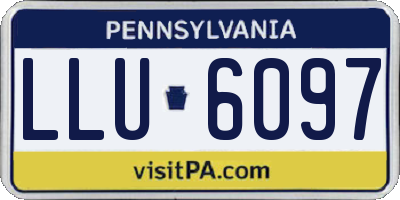 PA license plate LLU6097