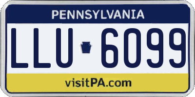 PA license plate LLU6099
