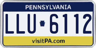 PA license plate LLU6112