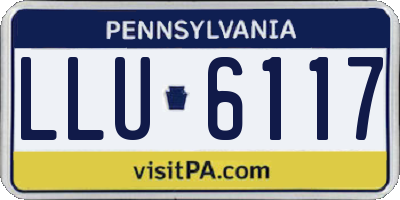 PA license plate LLU6117