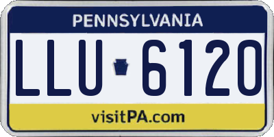 PA license plate LLU6120