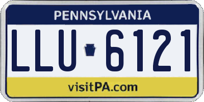 PA license plate LLU6121