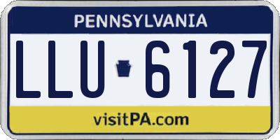 PA license plate LLU6127