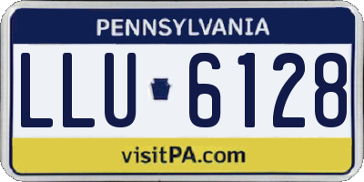 PA license plate LLU6128