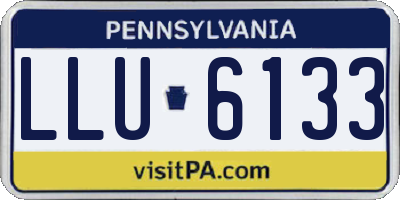 PA license plate LLU6133