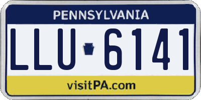 PA license plate LLU6141