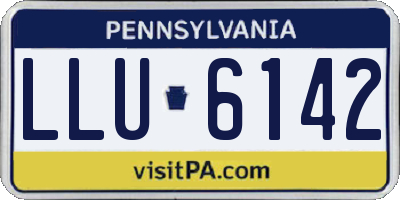 PA license plate LLU6142