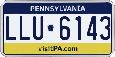 PA license plate LLU6143