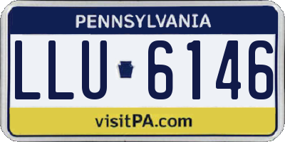 PA license plate LLU6146