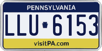 PA license plate LLU6153