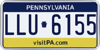 PA license plate LLU6155