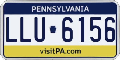 PA license plate LLU6156