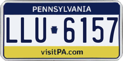 PA license plate LLU6157