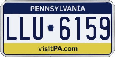 PA license plate LLU6159