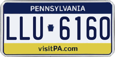PA license plate LLU6160