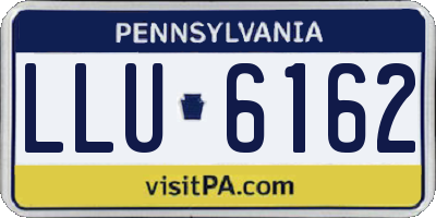 PA license plate LLU6162