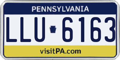 PA license plate LLU6163