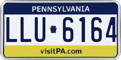 PA license plate LLU6164