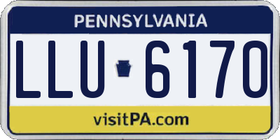 PA license plate LLU6170
