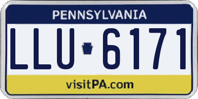 PA license plate LLU6171