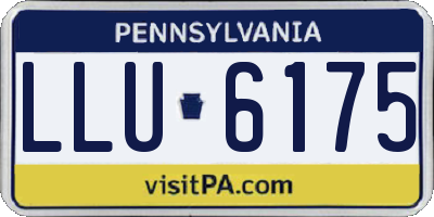 PA license plate LLU6175