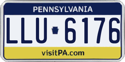 PA license plate LLU6176