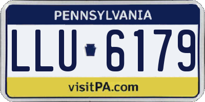 PA license plate LLU6179