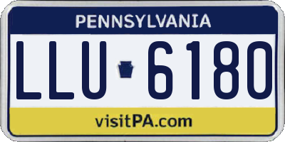 PA license plate LLU6180