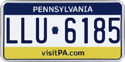 PA license plate LLU6185