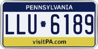 PA license plate LLU6189