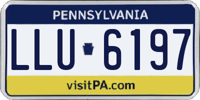 PA license plate LLU6197