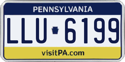 PA license plate LLU6199