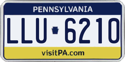 PA license plate LLU6210