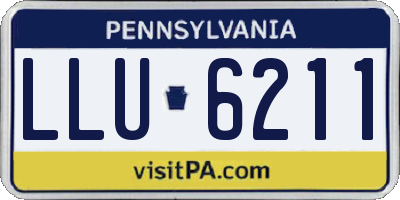 PA license plate LLU6211