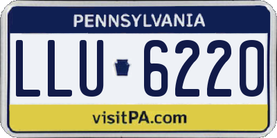 PA license plate LLU6220